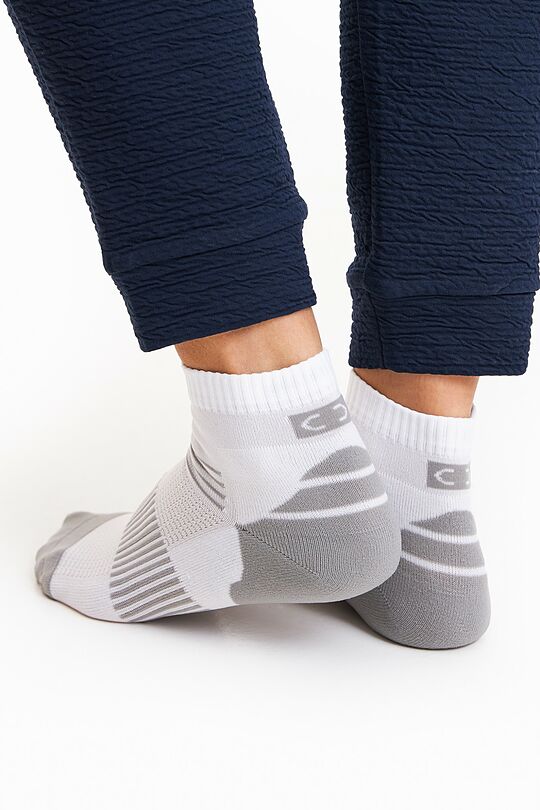 Mid-length sports socks 2 | WHITE | Audimas