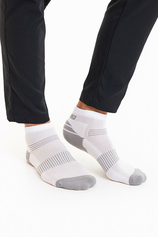 Mid-length sports socks 3 | WHITE | Audimas