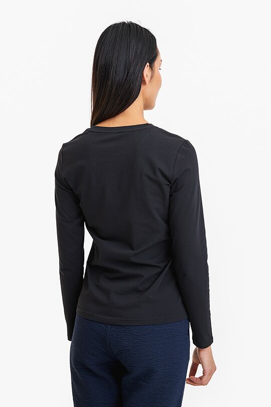 Essential long sleeve top 2 | BLACK | Audimas