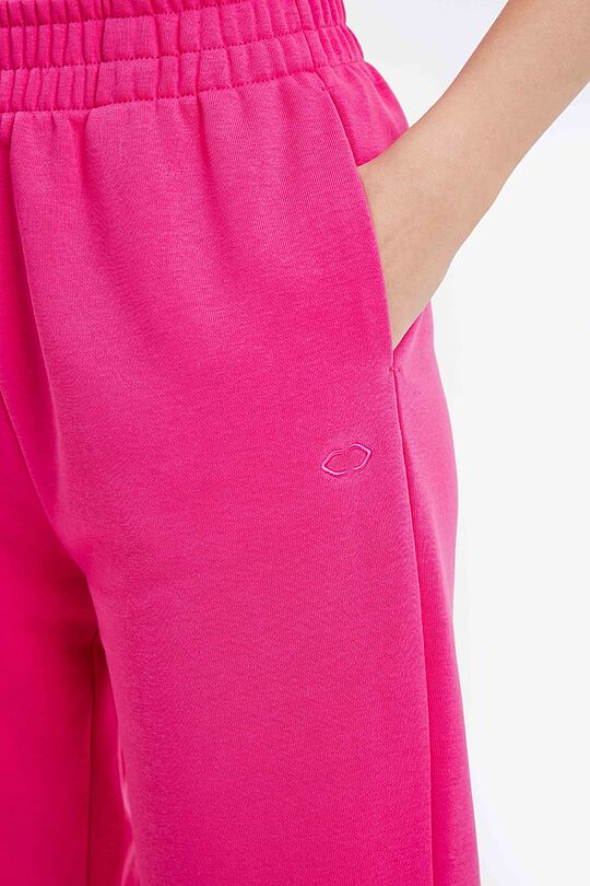 Organic cotton French terry sweatpants 4 | PINK | Audimas