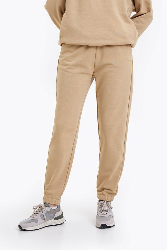 Organic cotton French terry sweatpants 3 | BROWN | Audimas