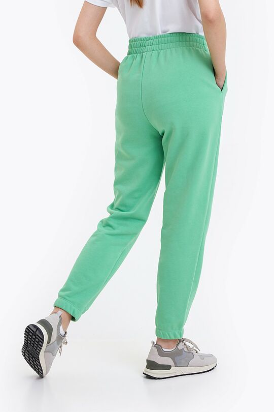 Organic cotton French terry sweatpants 4 | GREEN | Audimas
