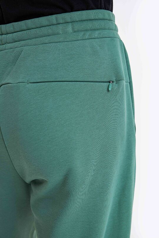 Organic cotton French terry sweatpants 5 | GREEN | Audimas