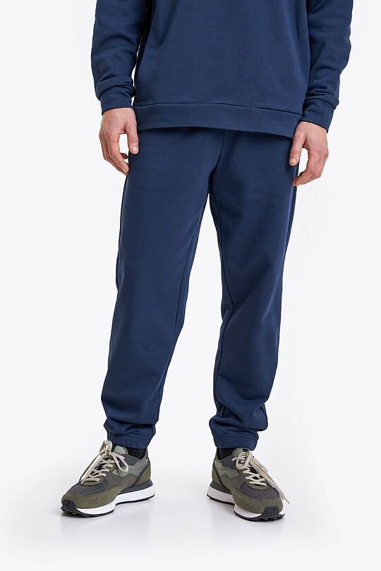 Organic cotton French terry sweatpants 2 | BLUE | Audimas