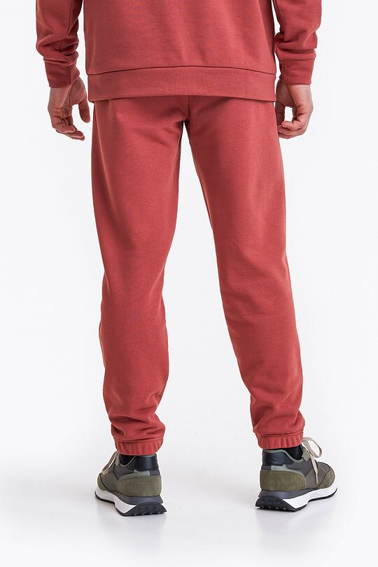Organic cotton French terry sweatpants 3 | RED | Audimas