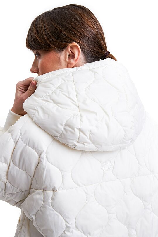 Oversized quilted jacket 6 | WHITE | Audimas
