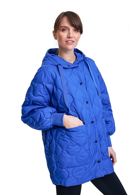 Oversized quilted jacket 1 | BLUE | Audimas
