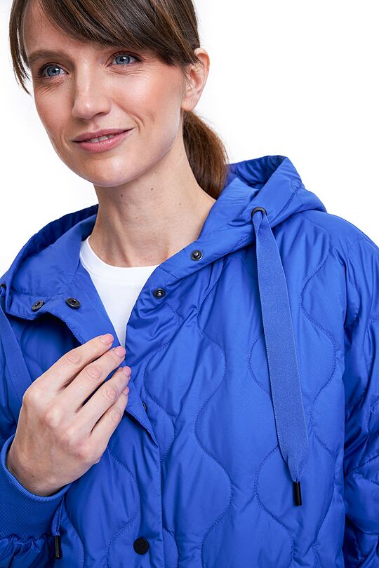 Oversized quilted jacket 4 | BLUE | Audimas