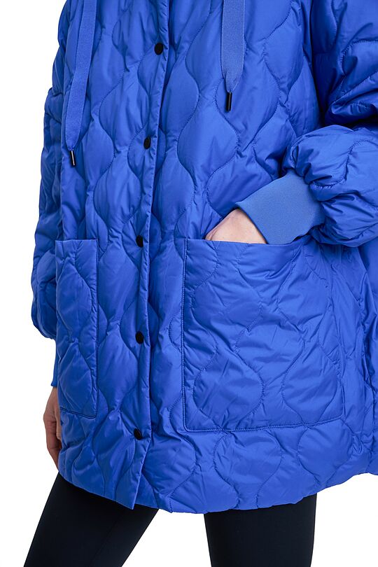 Oversized quilted jacket 5 | BLUE | Audimas
