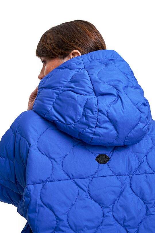 Oversized quilted jacket 6 | BLUE | Audimas