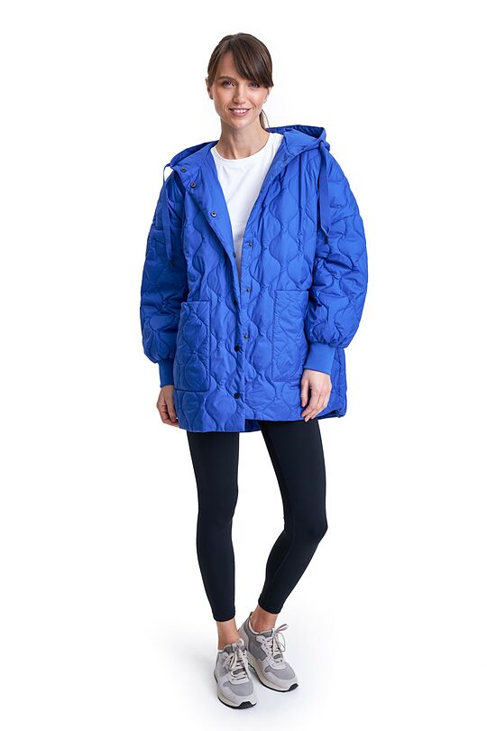 Oversized quilted jacket 7 | BLUE | Audimas