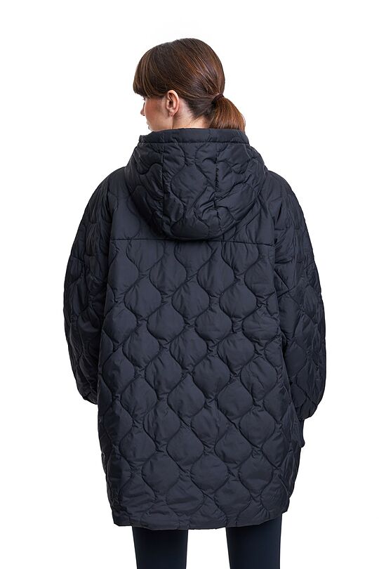 Oversized quilted jacket 2 | BLACK | Audimas