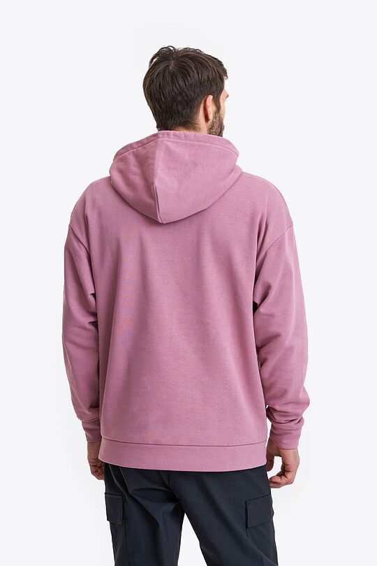 Organic cotton French terry hoodie 2 | PINK | Audimas