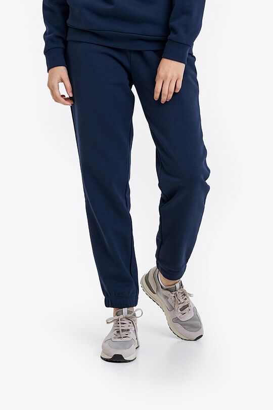 Organic cotton French terry sweatpants 2 | BLUE | Audimas