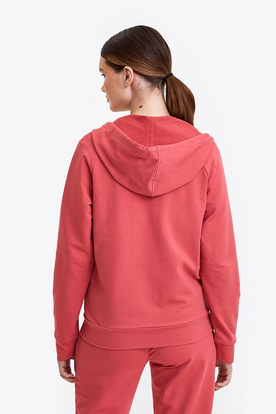 Organic cotton full-zip hoodie 2 | RED/PINK | Audimas