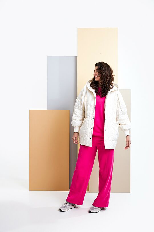 Oversized quilted jacket 9 | WHITE | Audimas