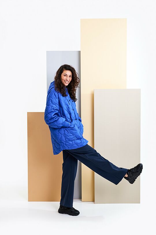 Oversized quilted jacket 9 | BLUE | Audimas