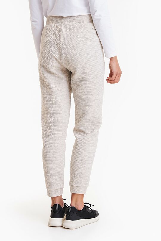 Textured fabric sweatpants 3 | Cream | Audimas