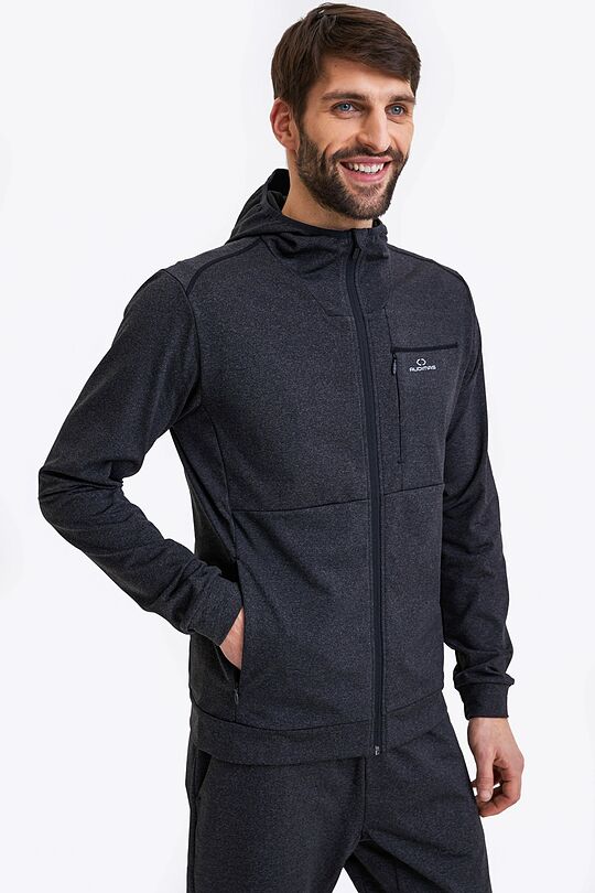 Performance jersey zip through hoodie 1 | BLACK | Audimas