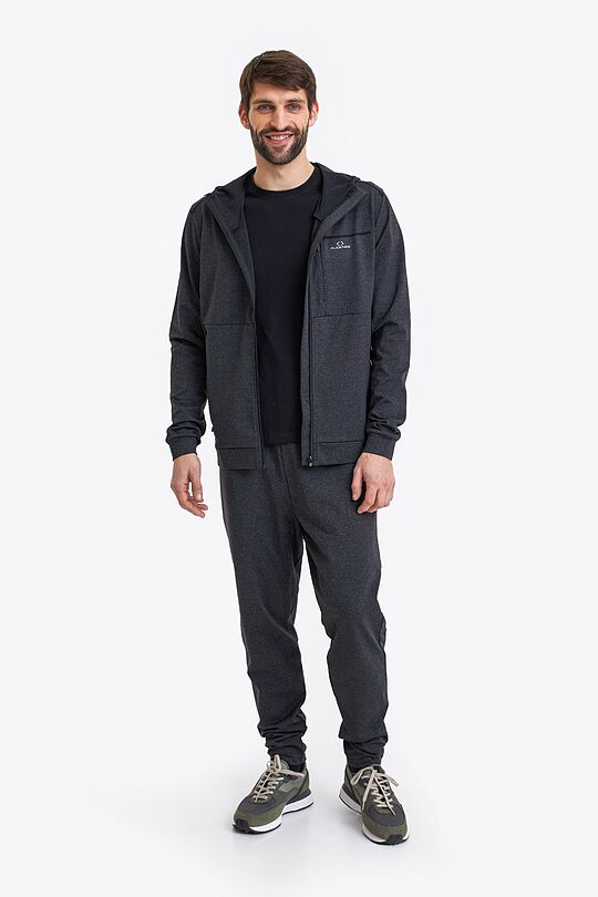 Performance jersey zip through hoodie 4 | BLACK | Audimas