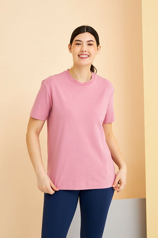 Loose fit T-shirt 1 | PINK | Audimas