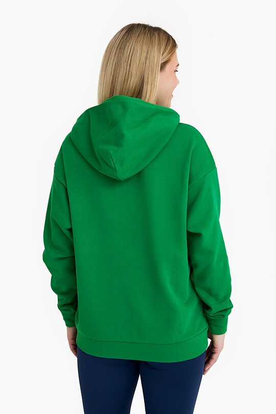 Organic cotton hoodie "I rowed the Atlantic" 3 | GREEN | Audimas