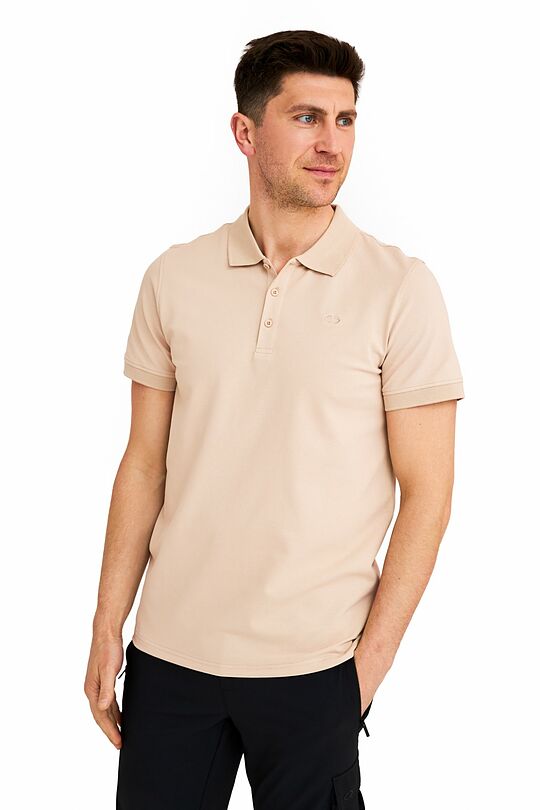 Organic cotton polo t-shirt 1 | BROWN | Audimas