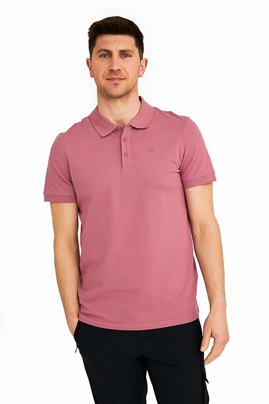 Organic cotton polo t-shirt 1 | PINK | Audimas