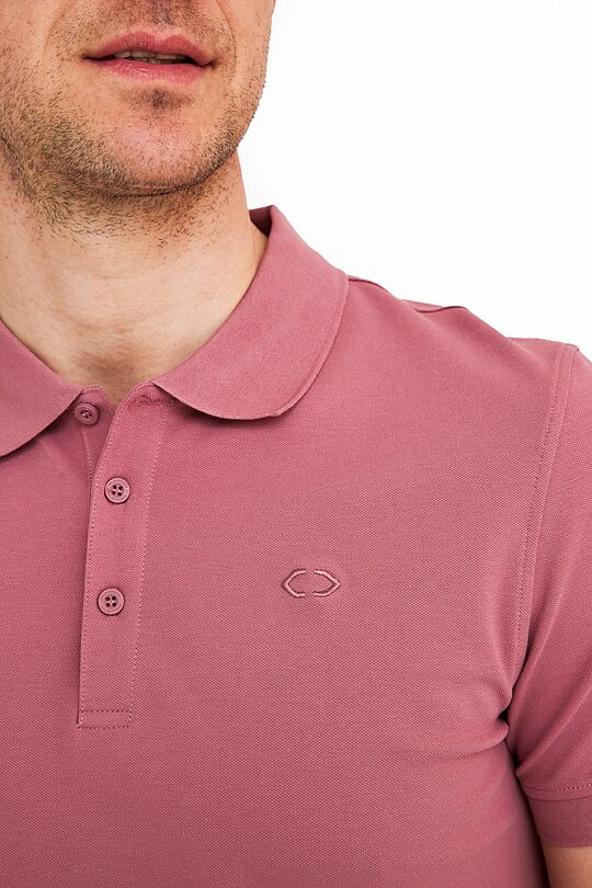 Organic cotton polo t-shirt 3 | PINK | Audimas