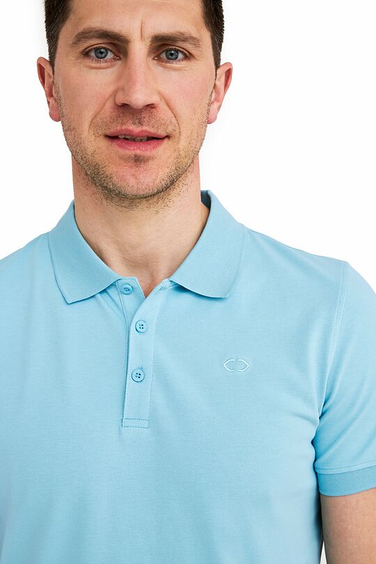 Organic cotton polo t-shirt 3 | BLUE | Audimas