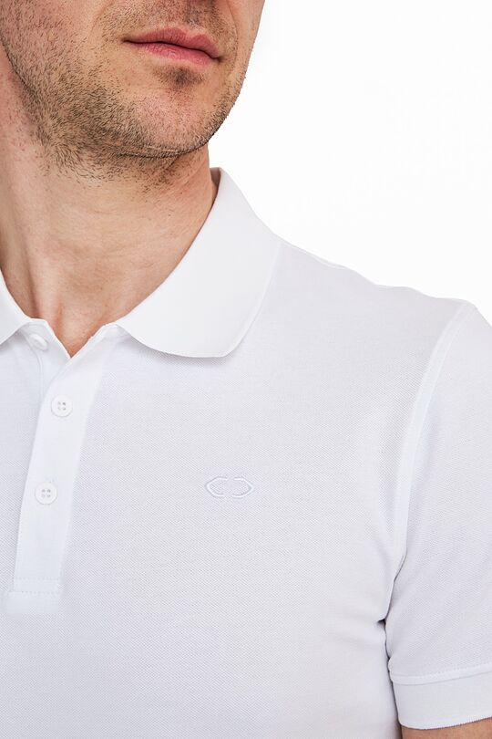 Organic cotton polo t-shirt 3 | WHITE | Audimas