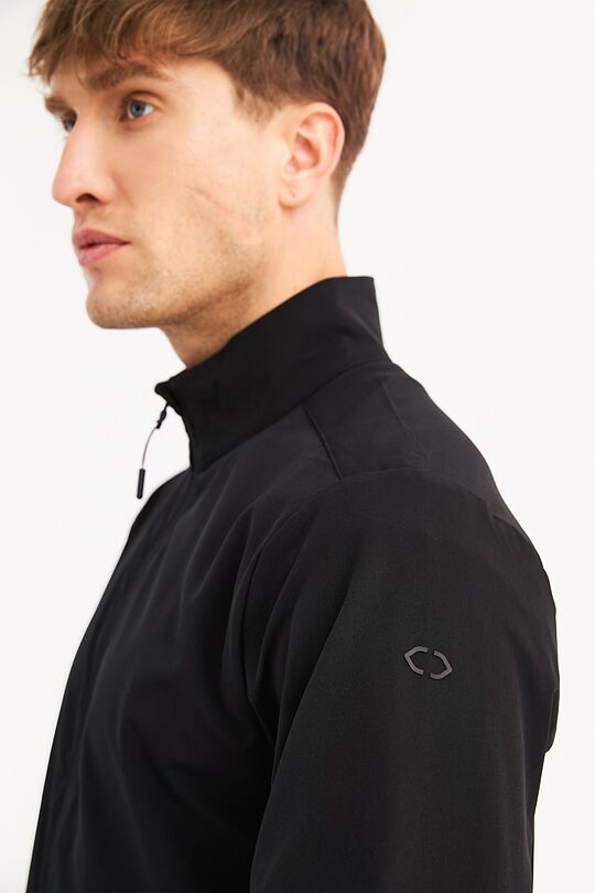 Stretch woven track jacket 3 | BLACK | Audimas