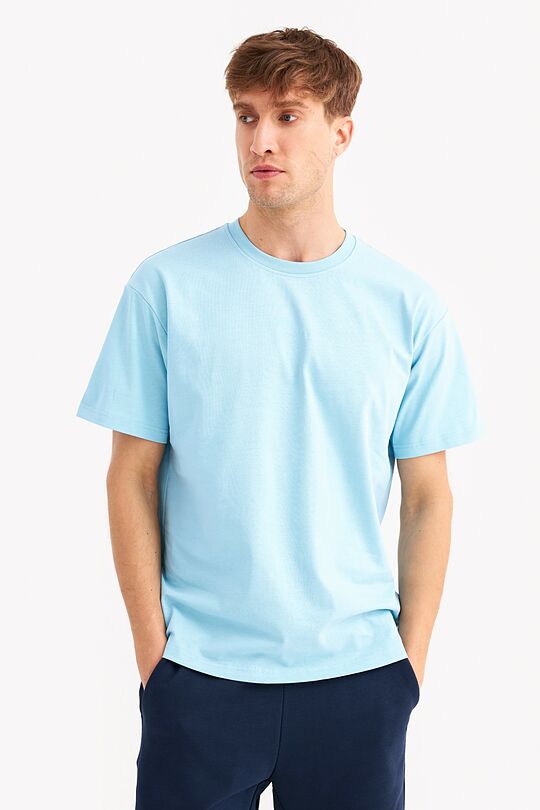 Loose fit short sleeves T-shirt 1 | BLUE | Audimas