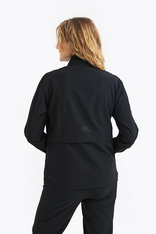 Stretchy woven full-zip track jacket 2 | BLACK | Audimas