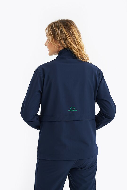 Stretchy woven full-zip track jacket 2 | BLUE | Audimas