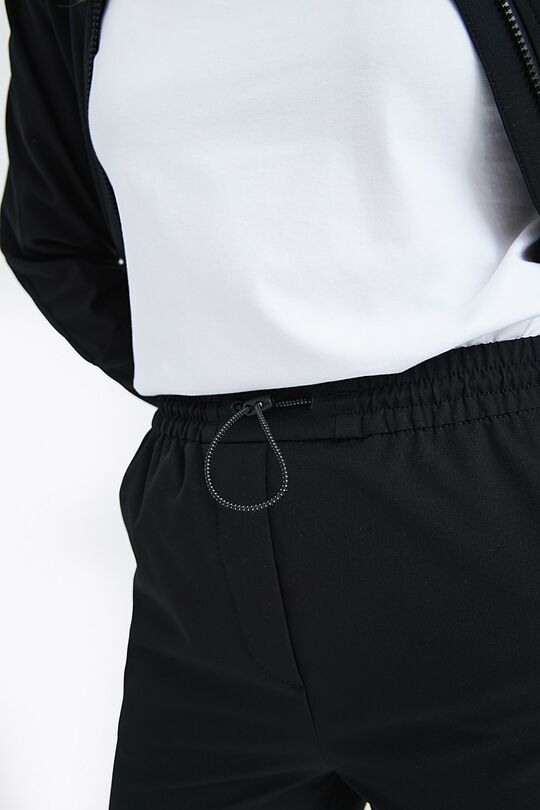 Stretchy woven trackpants 4 | BLACK | Audimas