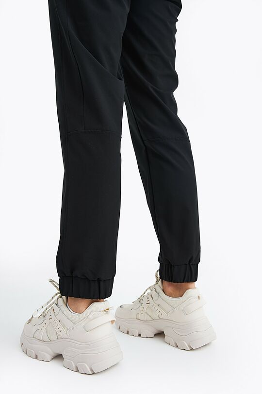 Stretchy woven trackpants 5 | BLACK | Audimas