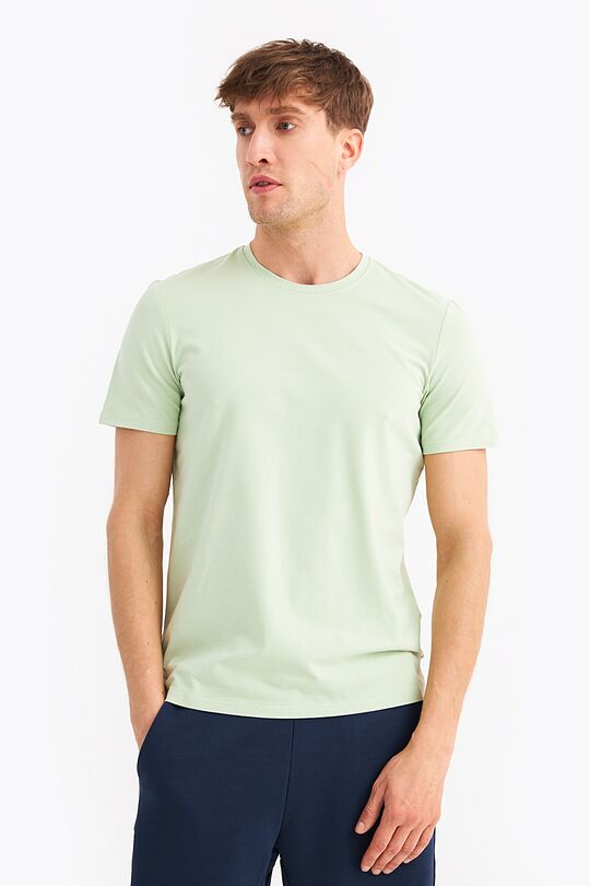 Organic cotton short sleeve T-shirt 1 | CELADON GREEN | Audimas
