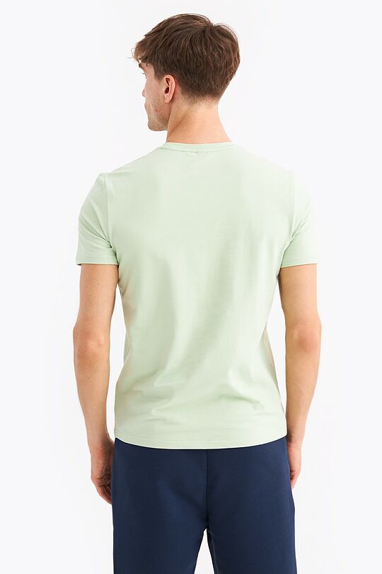 Organic cotton short sleeve T-shirt 2 | CELADON GREEN | Audimas