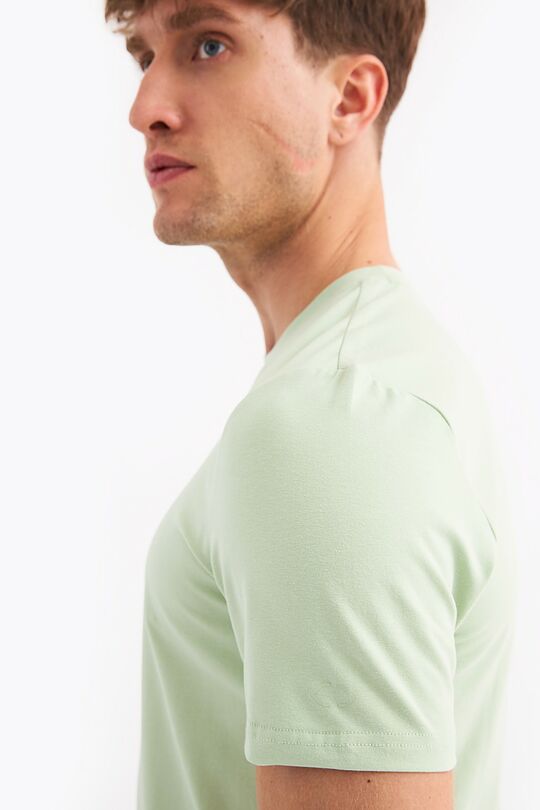 Organic cotton short sleeve T-shirt 3 | CELADON GREEN | Audimas