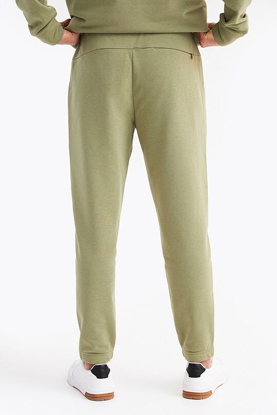 Organic cotton French terry sweatpants 3 | ŽALIA/PILKA | Audimas