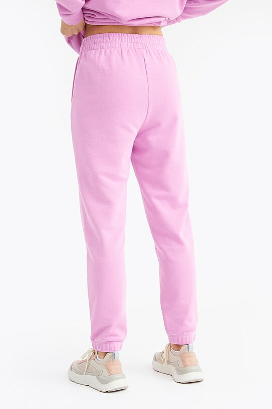 Organic cotton French terry sweatpants 3 | PINK | Audimas