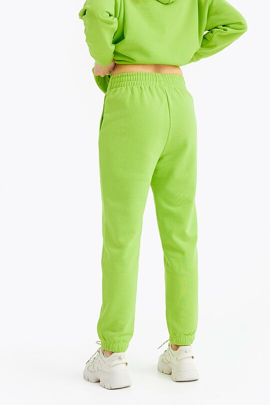 Organic cotton French terry sweatpants 3 | GREEN | Audimas