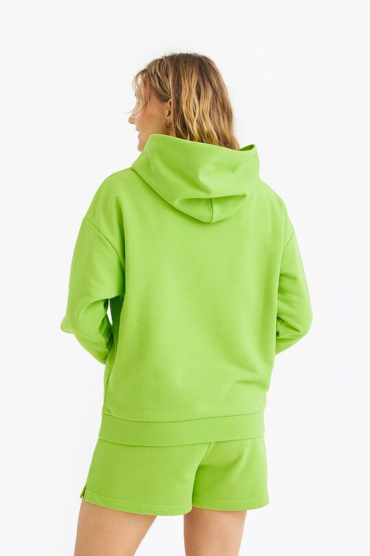 Organic cotton French terry hoodie 2 | GREEN | Audimas