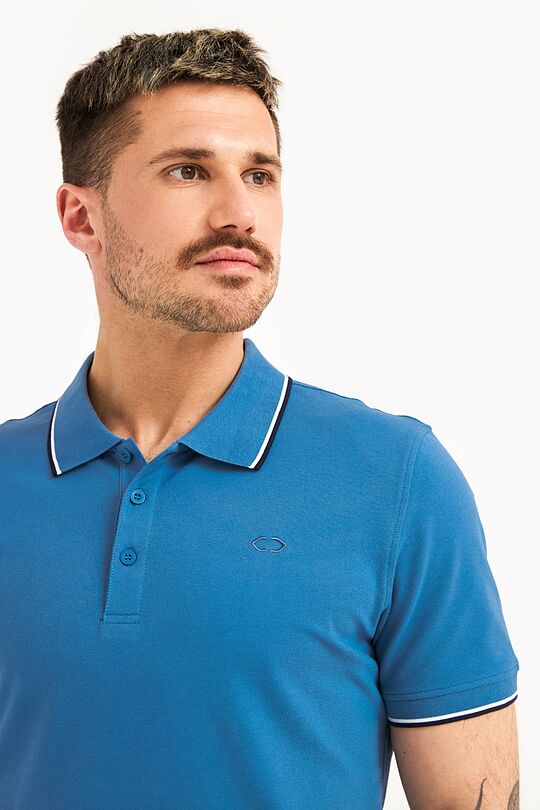 Organic cotton polo t-shirt 2 | BLUE | Audimas