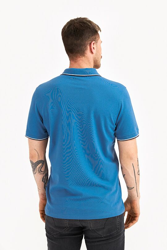 Organic cotton polo t-shirt 3 | BLUE | Audimas