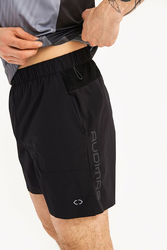 Lightweight stretch fabric shorts 4 | BLACK | Audimas