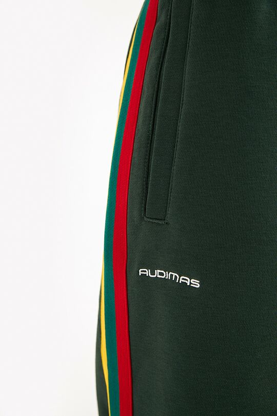 Organic cotton retro style sweatpants 5 | GREEN | Audimas