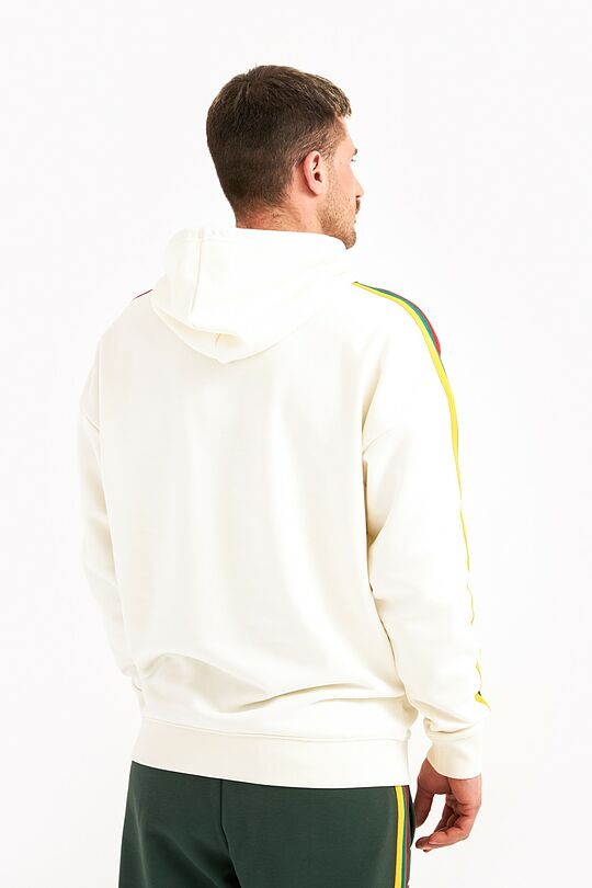 Organic cotton retro style hoodie 2 | WHITE | Audimas