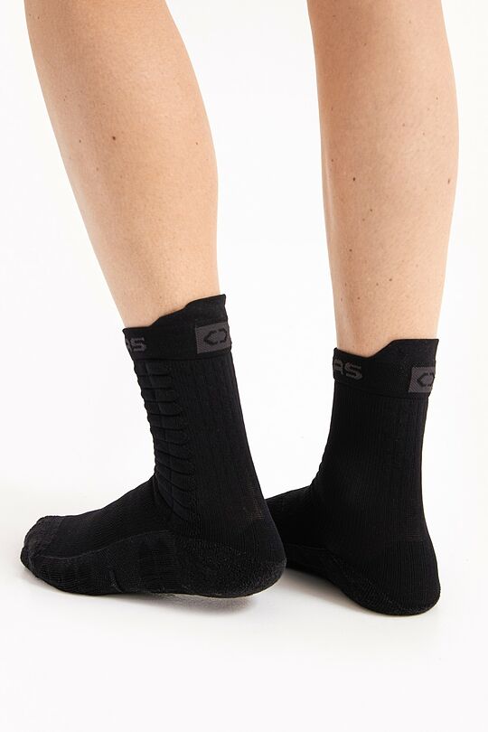 Mid-length sports socks 2 | BLACK | Audimas